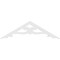 Ekena Millwork Pitch Brontes Architectural Grade PVC Gable Pediment, 48"W x 14"H x 1"P (7/12) GPP048X014X100BRO - alternate 3